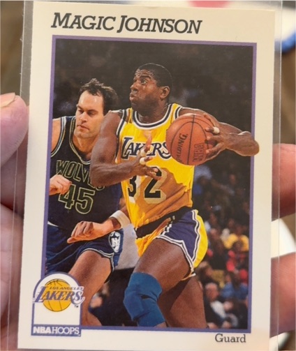 1991-92 NBA Hoops #101 Magic Johnson — front