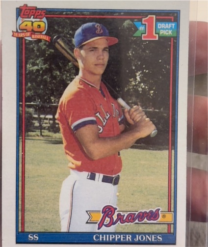 1991 Topps #333 Chipper Jones — front