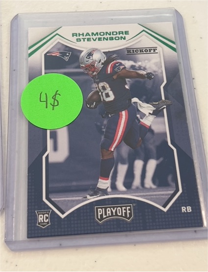 2021 Panini Playoff #233 Rhamondre Stevenson RC — front