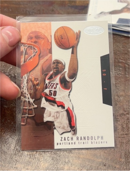 2003-04 Fleer Hoops Hot Prospects #50 Zach Randolph — front
