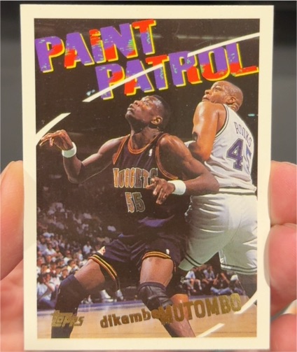 1994-95 Topps Paint Patrol #105 Dikembe Mutombo — front