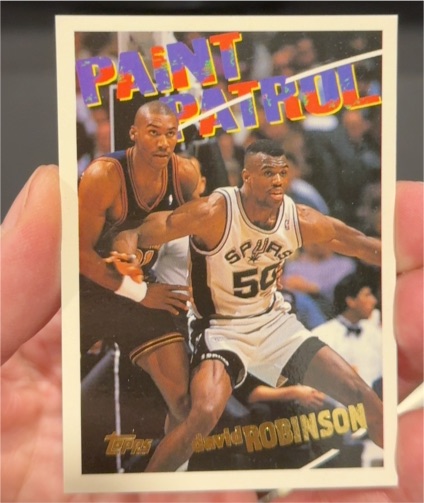 1994-95 Topps Paint Patrol #108 David Robinson — front