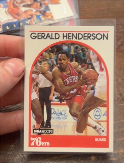 1989-90 Hoops #208 Gerald Henderson — front