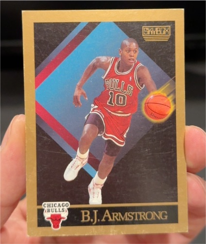 1990-91 SkyBox #37 B.J. Armstrong — front