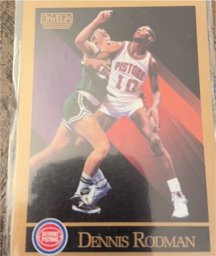 1990 SkyBox #91 Dennis Rodman — front