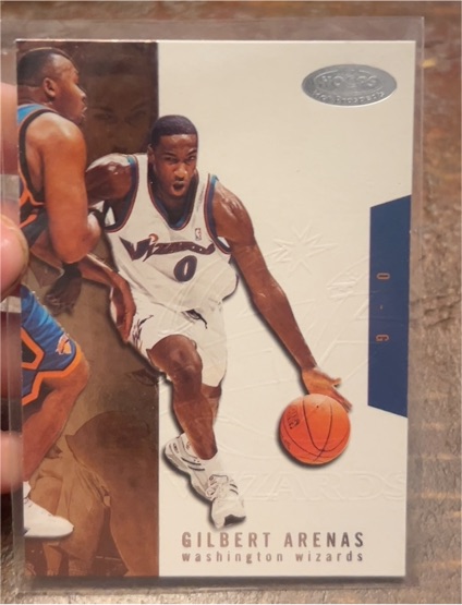 2003-04 Hoops Hot Prospects #22 Gilbert Arenas — front