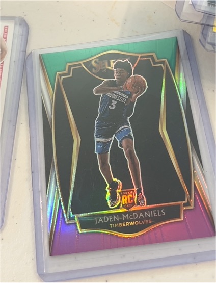 2020-21 Panini Select Premier Level #197 Jaden McDaniels Rookie Card — front