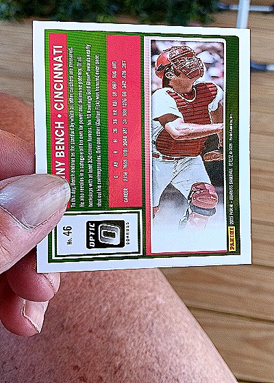 2025 Donruss #46 Johnny Bench — back