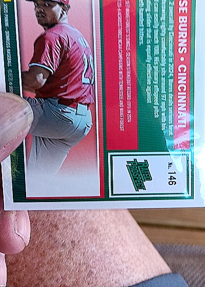 2023 Donruss #146 Chase Burns — back