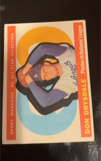 1960 Topps #570 Don Drysdale — front