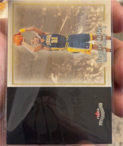 2003-04 Fleer Patchworks #9 Reggie Miller — front