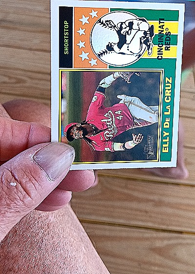 2025 Topps Heritage #76PI-25 Elly De La Cruz — front