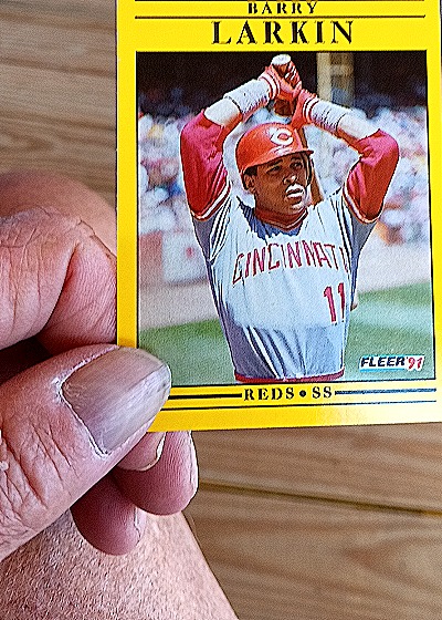 1991 Fleer #68 Barry Larkin — front