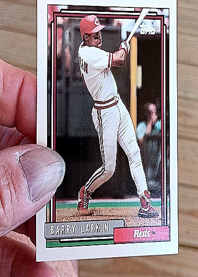 1992 Topps #465 Barry Larkin — front