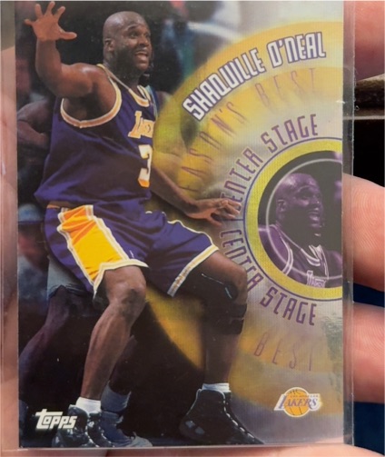 1999-00 Topps Season's Best Center Stage #SB2 Shaquille O'Neal — front