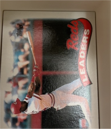 1989 Topps #111 Eric Davis Reds Leaders — front