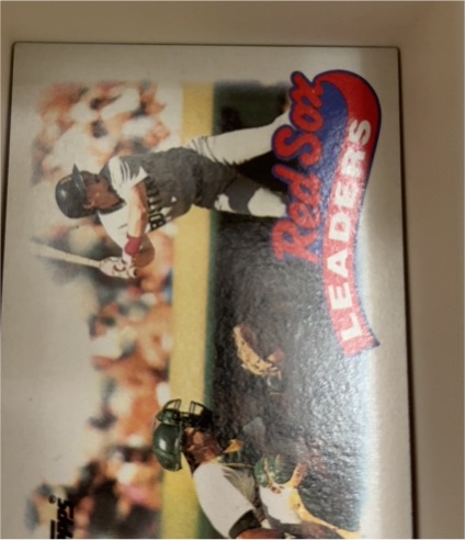 1989 Topps #321 Red Sox Leaders Boston Red Sox — front