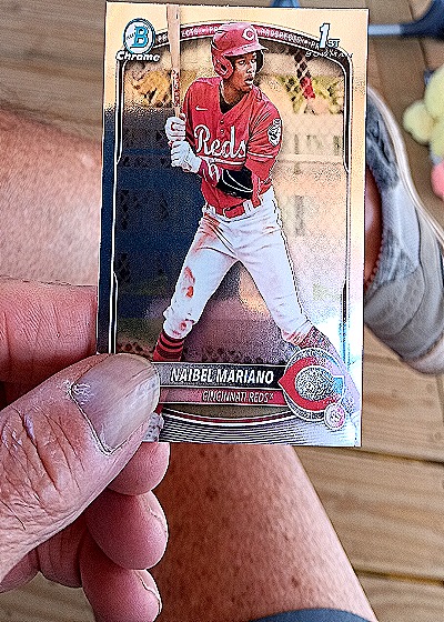 2025 Bowman Chrome #BP-99 Naibel Mariano — front