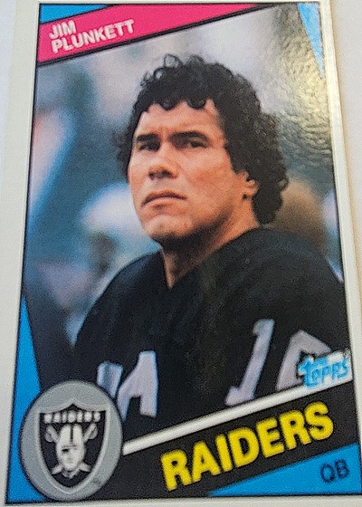 1984 Topps #114 Jim Plunkett — front