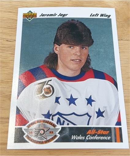 1991-92 Upper Deck #617 Jaromir Jagr All-Star — front