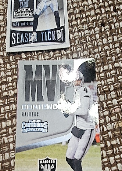 2018 Panini Contenders MVP Derek Carr #MVP-12 — front
