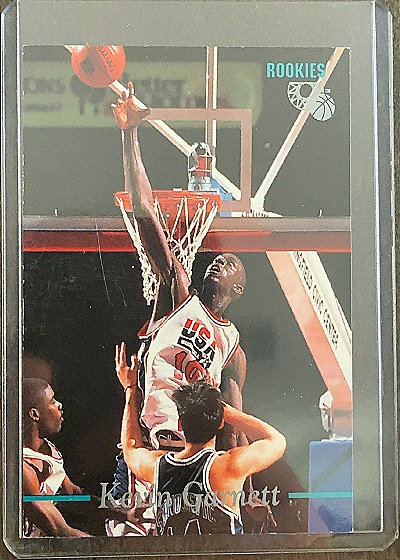 1995 Classic Rookies #5 Kevin Garnett — front