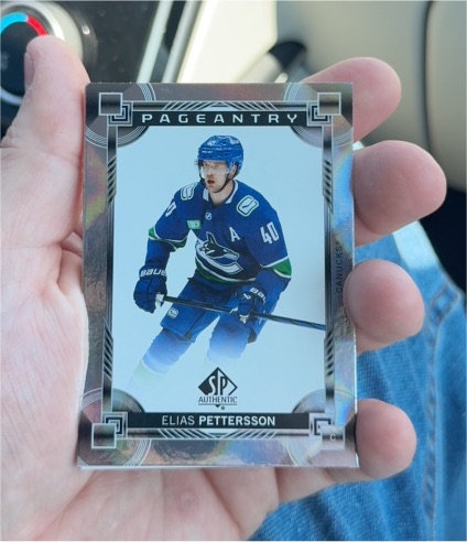 2024-25 Upper Deck SP Authentic Pageantry #P-12 Elias Pettersson — front