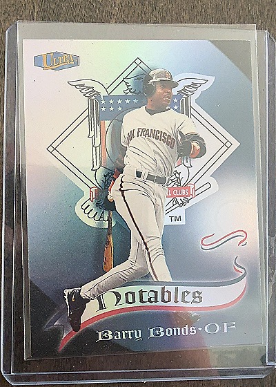 1998 Fleer Ultra Notables #8N Barry Bonds — front