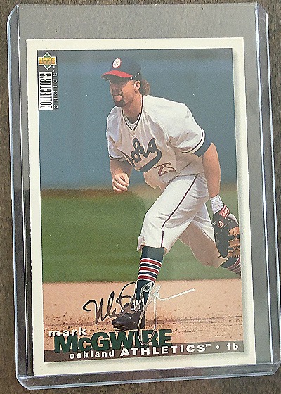 1995 Upper Deck Collector's Choice #25 Mark McGwire — front