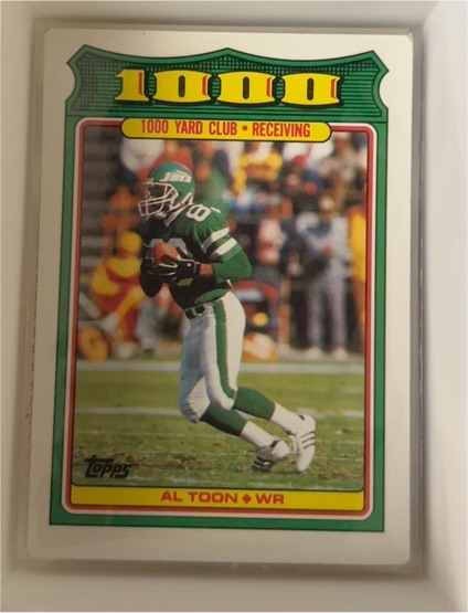 1988 Topps #9 Al Toon 1000 Yard Club — front