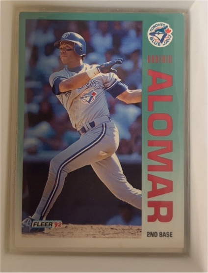1992 Fleer #323 Roberto Alomar — front