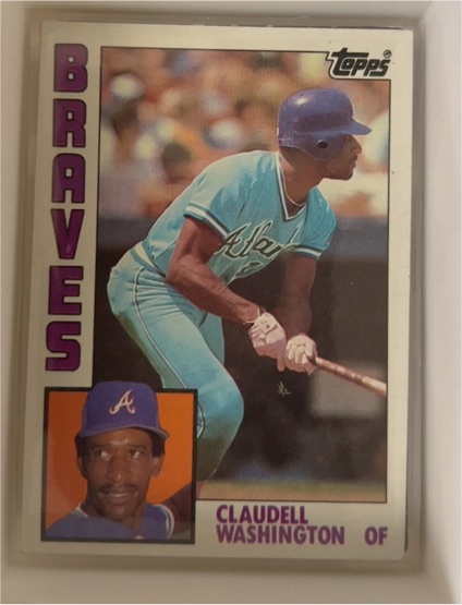 1984 Topps #410 Claudell Washington — front