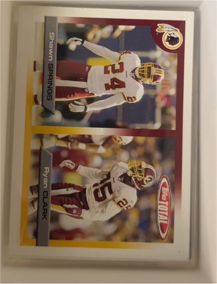 2005 Topps Total #128 Shawn Springs — front