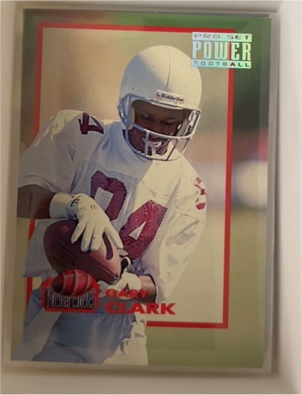 1993 Pro Set Power Moves #PM24 Gary Clark — front