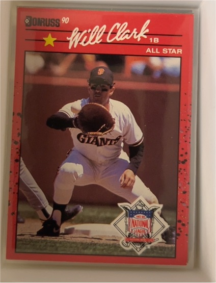 1990 Donruss #707 Will Clark — front