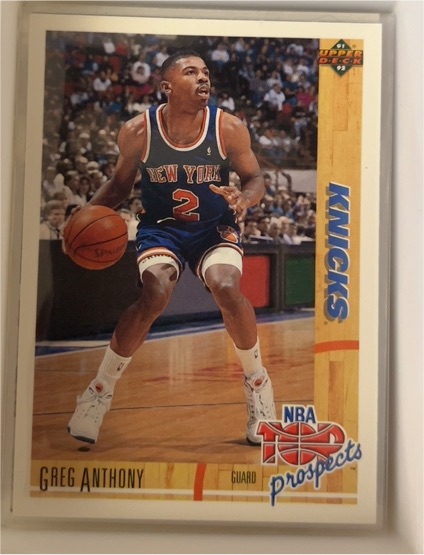 1991-92 Upper Deck #448 Greg Anthony — front
