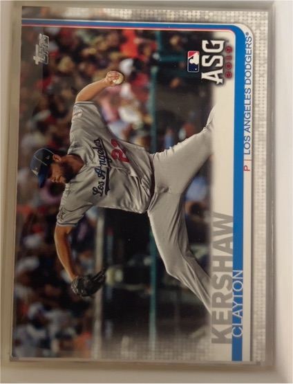 2019 Topps Update #US284 Clayton Kershaw — front
