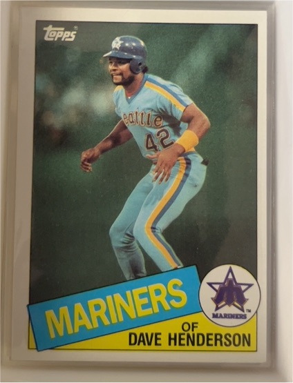 1985 Topps #344 Dave Henderson — front