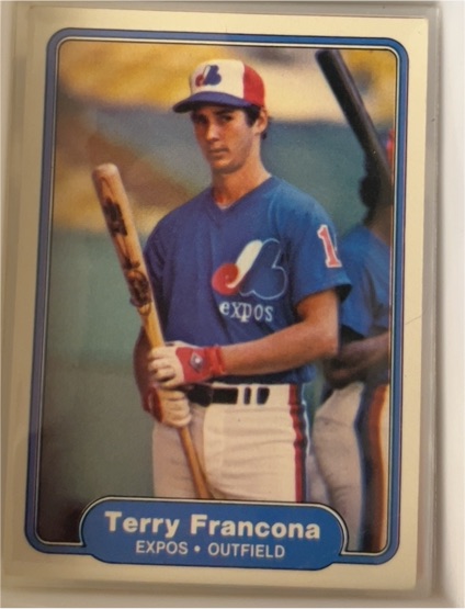 1982 Fleer #188 Terry Francona — front