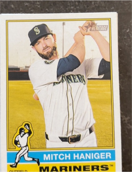 2025 Topps Heritage #28 Mitch Haniger — front