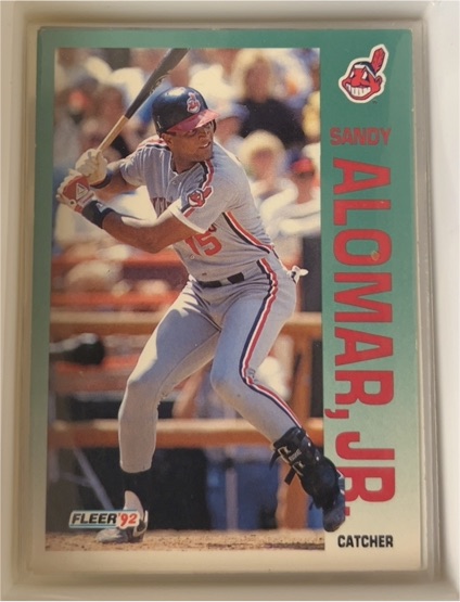1992 Fleer #103 Sandy Alomar Jr. — front