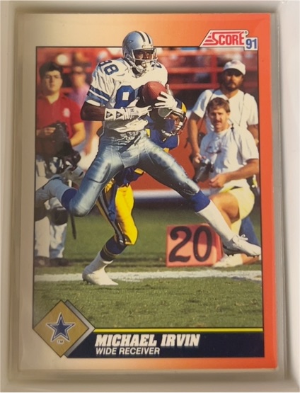 1991 Score #452 Michael Irvin — front