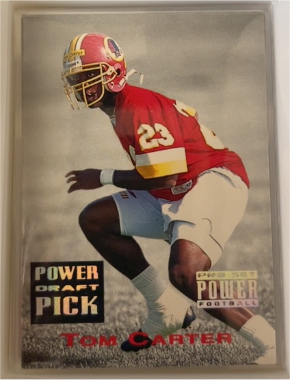 1993 Pro Set Power Draft Pick #PDP28 Tom Carter — front