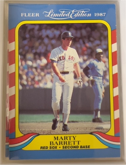 1987 Fleer Limited Edition #2 Marty Barrett — front