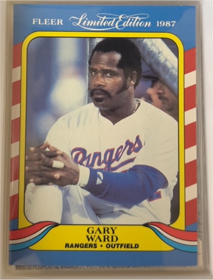 1987 Fleer Limited Edition #41 Gary Ward — front