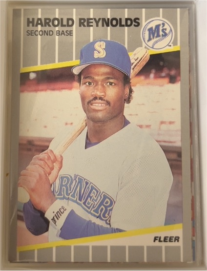 1989 Fleer #558 Harold Reynolds — front
