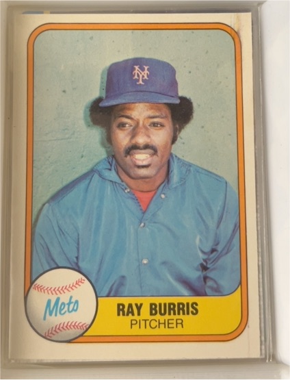 1981 Fleer #328 Ray Burris — front
