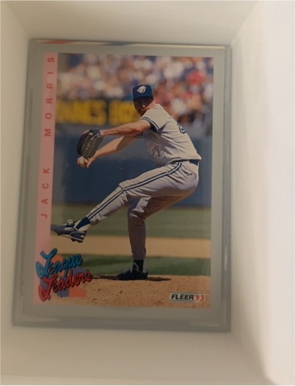 1993 Fleer League Leaders #347 Jack Morris — front
