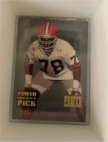 1993 Pro Set Power Draft Pick #PDP50 Dan Footman — front