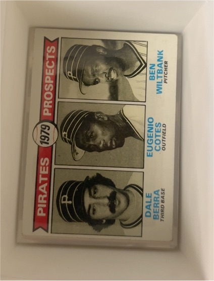 1979 Topps #723 Pirates Prospects Dale Berra / Eugenio Cotes / Ben Wiltbank — front